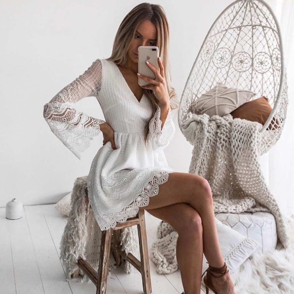 White dress!